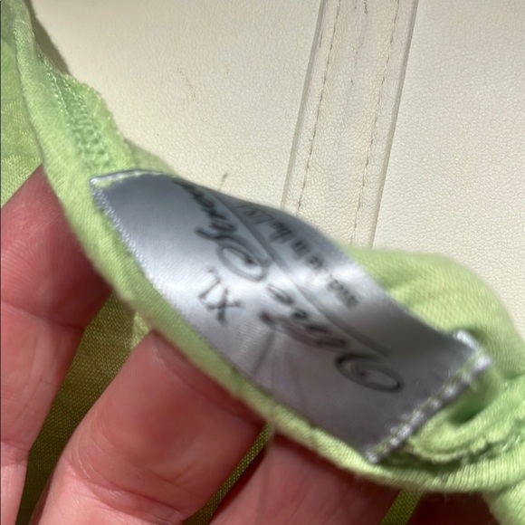 Vine Street Apparel Asymmetrical Green Tunic with Ruffles - Picture 9 of 16